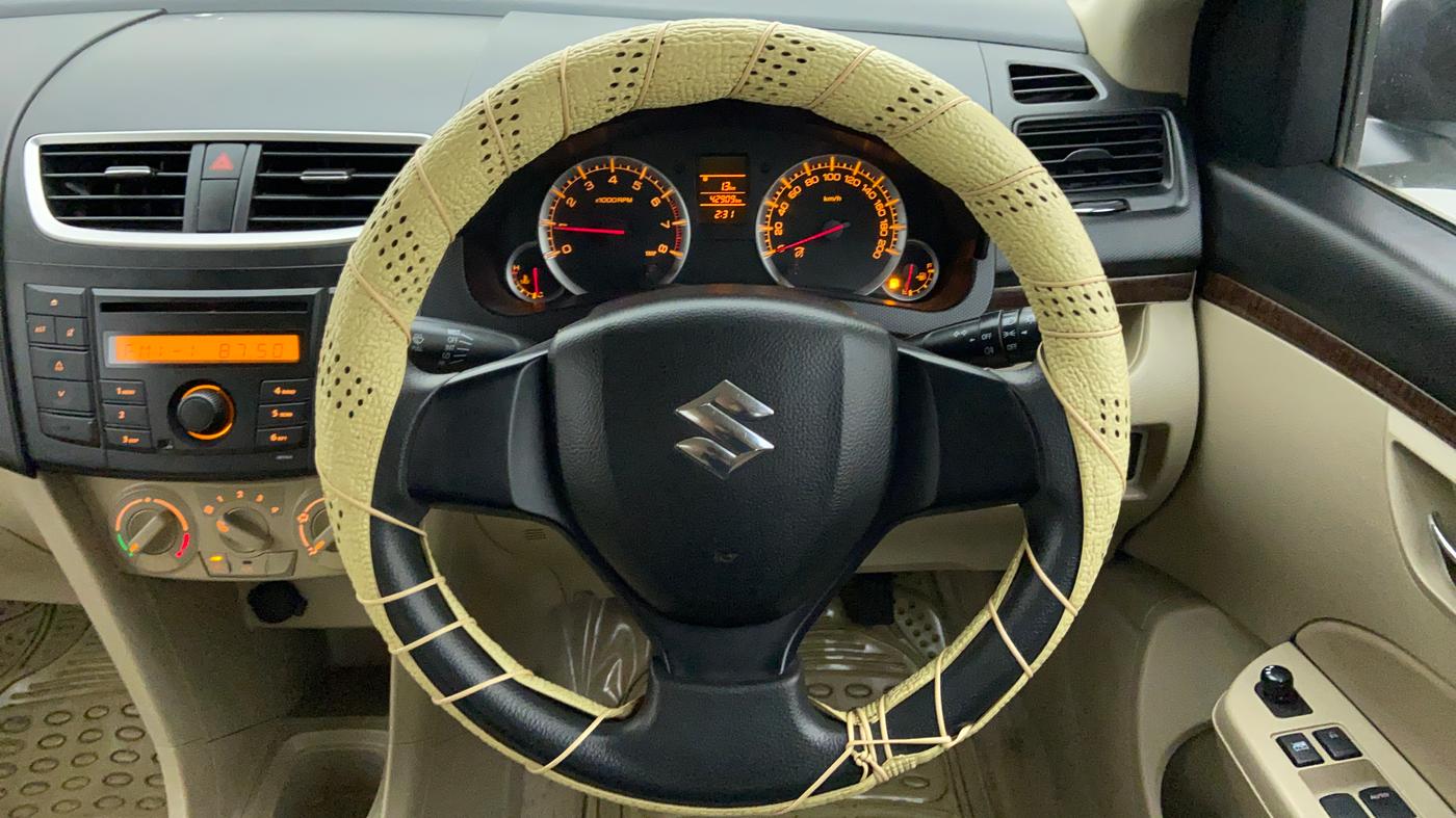 2013 Maruti Swift Dzire VXI, Petrol, Manual, 43,009 km, Steering Wheel Close Up