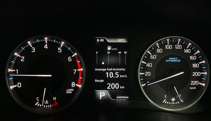 2023 Maruti FRONX ALPHA 1.0L TURBO 6 AT DUAL TONE, Petrol, Automatic, 33,999 km, Odometer Image