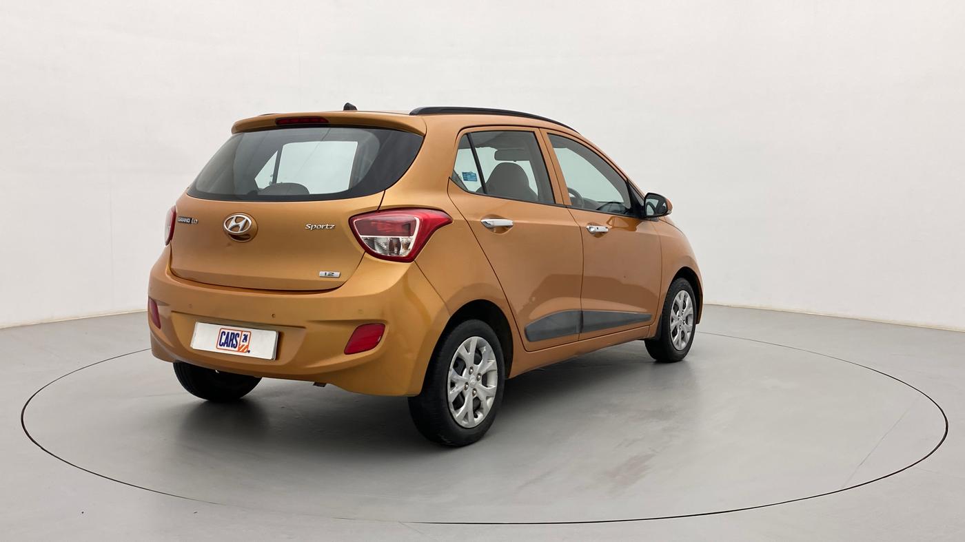 2013 Hyundai Grand i10 SPORTZ 1.2 KAPPA VTVT, Petrol, Manual, 67,372 km, Right Back Diagonal