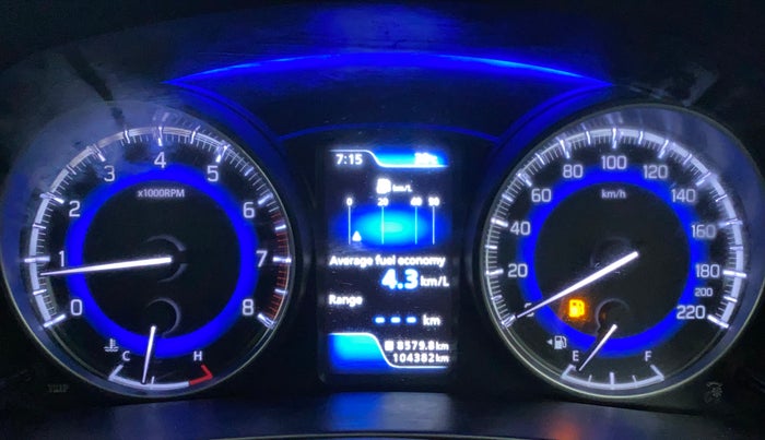 2016 Maruti Baleno ZETA PETROL 1.2, Petrol, Manual, 1,04,382 km, Odometer Image