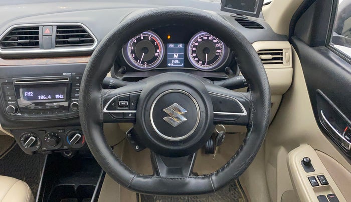 2019 Maruti Dzire VXI AMT, Petrol, Automatic, 9,056 km, Steering Wheel Close Up