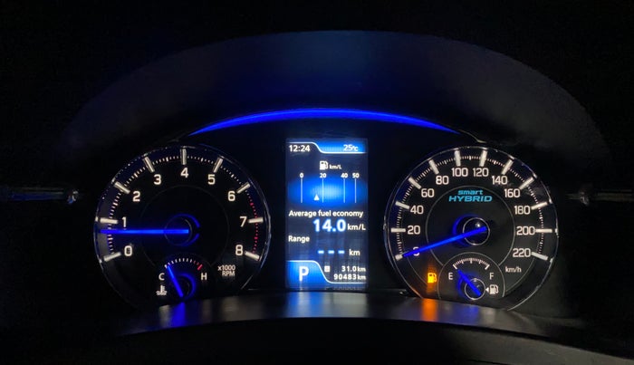 2019 Maruti Ciaz ALPHA  AT 1.5 SHVS PETROL, Petrol, Automatic, 90,492 km, Odometer Image
