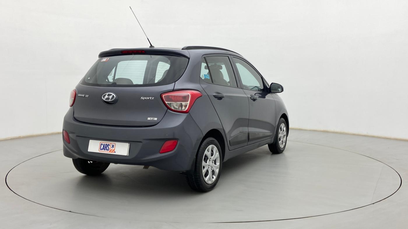 2015 Hyundai Grand i10 SPORTZ 1.2 KAPPA VTVT, Petrol, Manual, 63,253 km, Right Back Diagonal