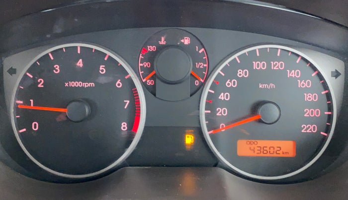2009 Hyundai i20 ASTA 1.2, Petrol, Manual, 43,707 km, Odometer Image