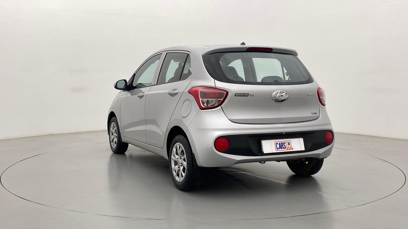 2017 Hyundai Grand i10 SPORTZ 1.2 KAPPA VTVT, Petrol, Manual, 39,786 km, Left Back Diagonal