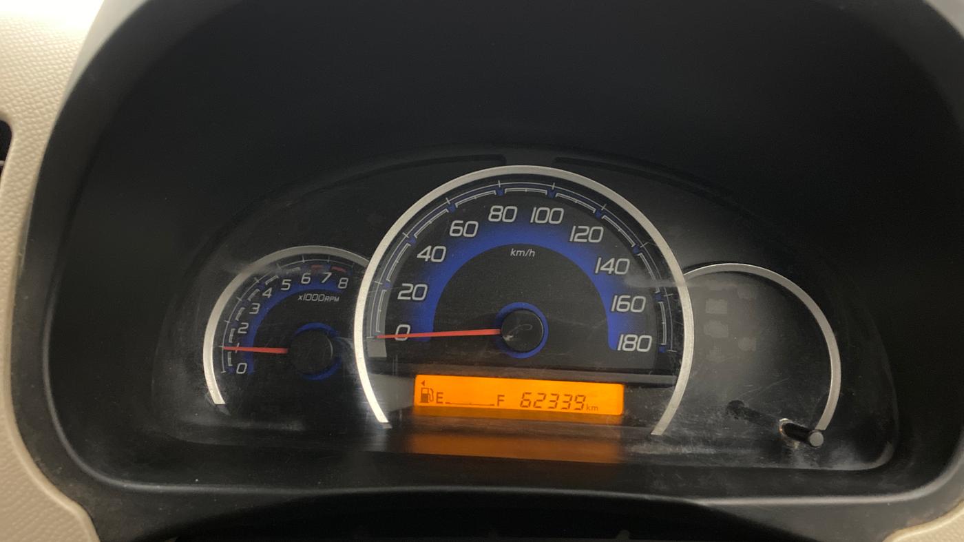 2017 Maruti Wagon R 1.0 VXI, Petrol, Manual, 62,321 km, Odometer Image