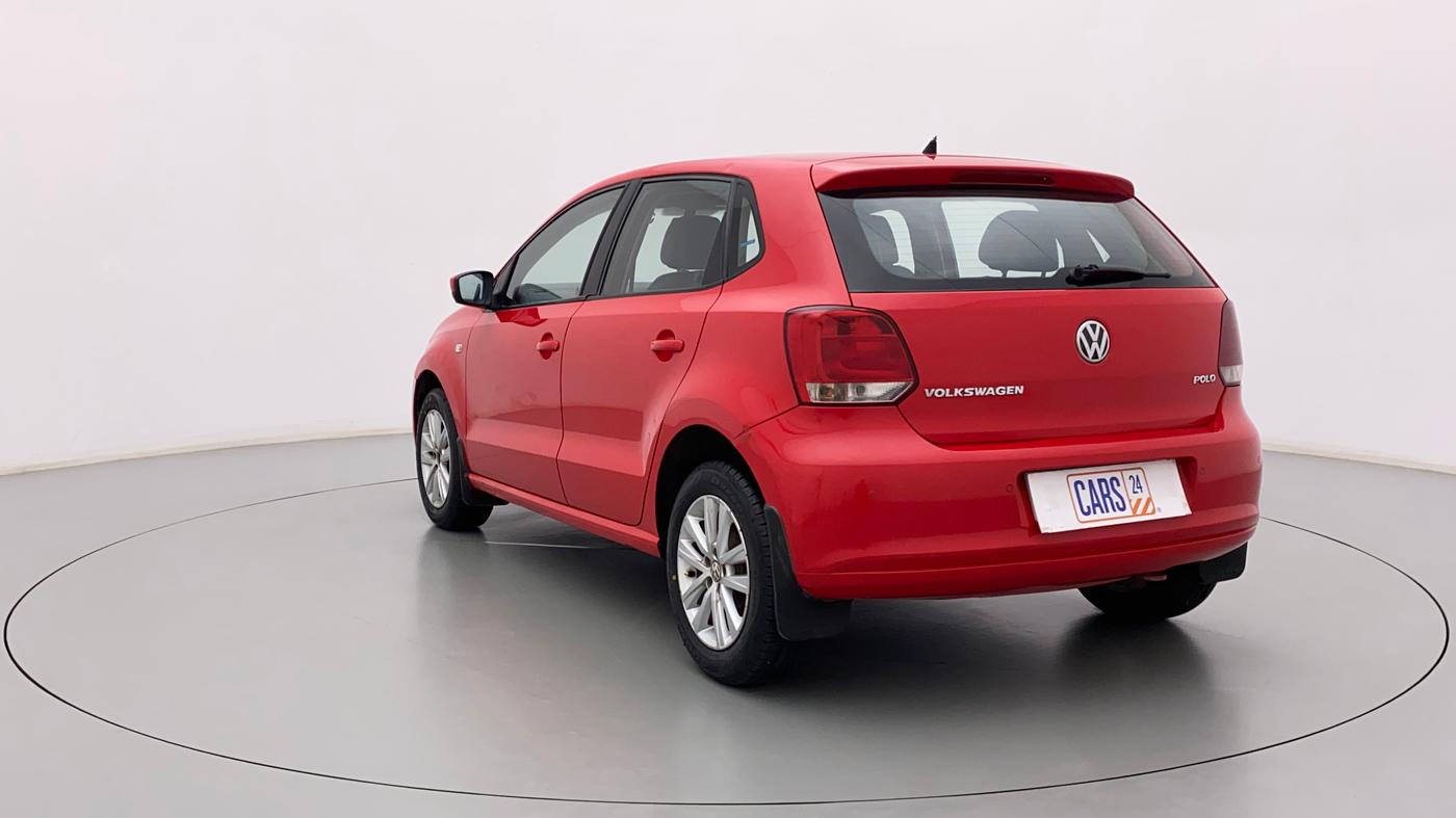 2013 Volkswagen Polo HIGHLINE1.2L, Petrol, Manual, 1,02,757 km, Left Back Diagonal
