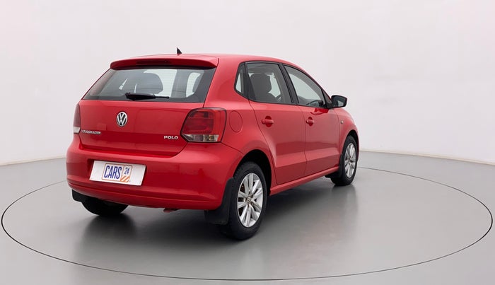 2013 Volkswagen Polo HIGHLINE1.2L, Petrol, Manual, 1,02,757 km, Right Back Diagonal