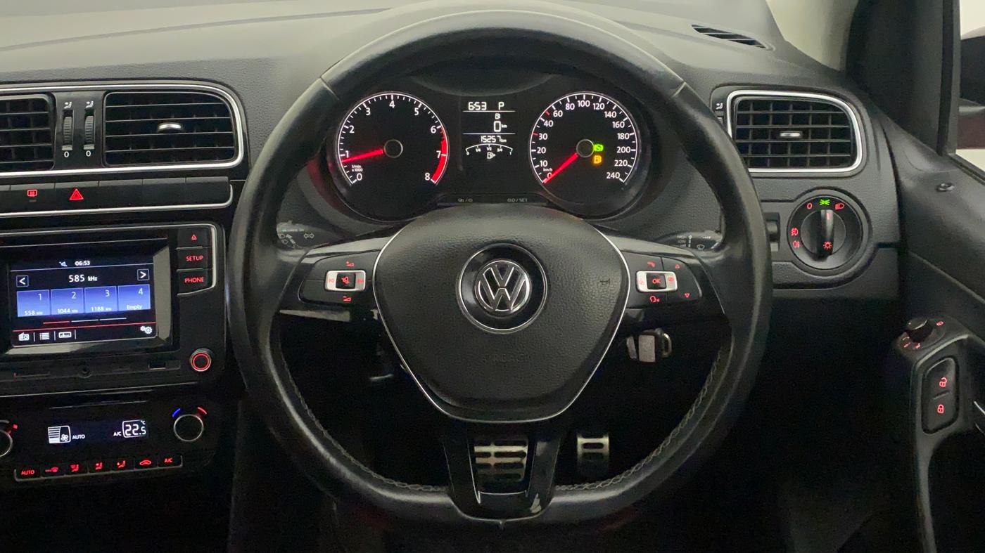 2016 Volkswagen Polo GT TSI AT, Petrol, Automatic, 15,450 km, Steering Wheel Close Up
