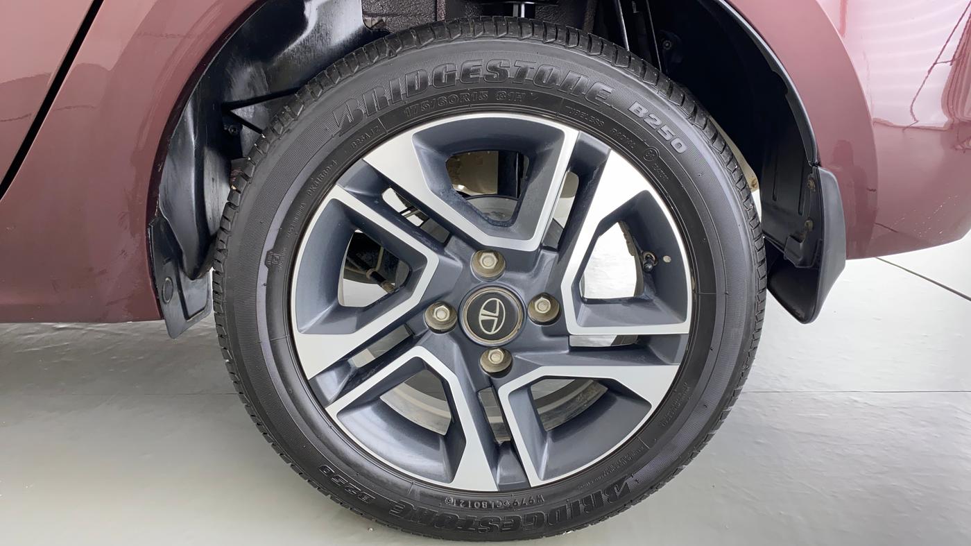 2021 Tata TIGOR XZ PLUS 1.2 REVOTRON, Petrol, Manual, 9,809 km, Left Rear Wheel