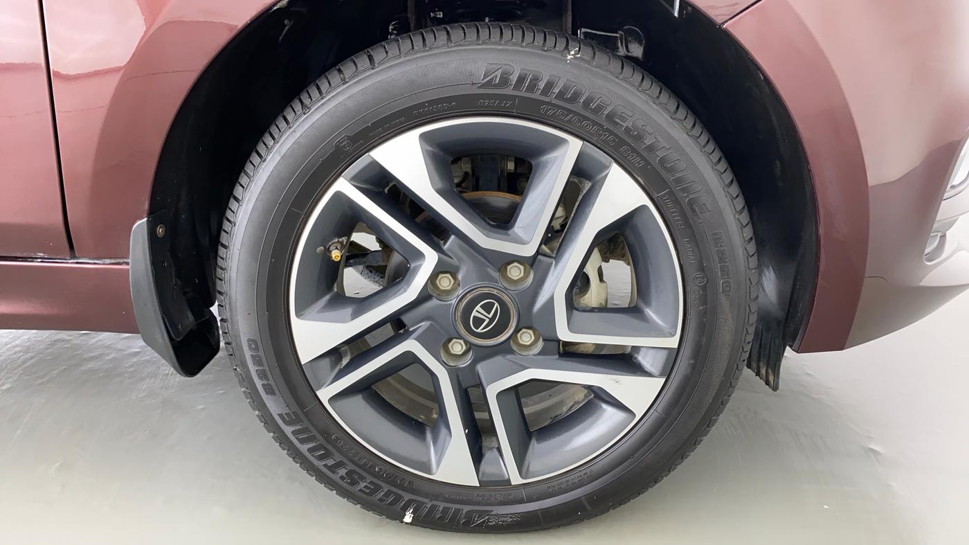 2021 Tata TIGOR XZ PLUS 1.2 REVOTRON, Petrol, Manual, 9,809 km, Right Front Wheel