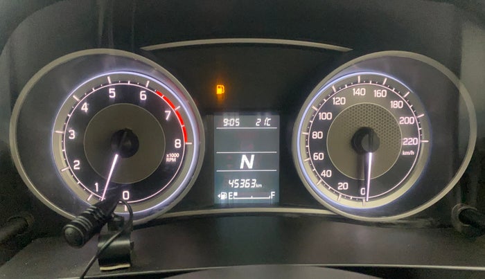 2020 Maruti Dzire VXI AMT, Petrol, Automatic, 45,318 km, Odometer Image