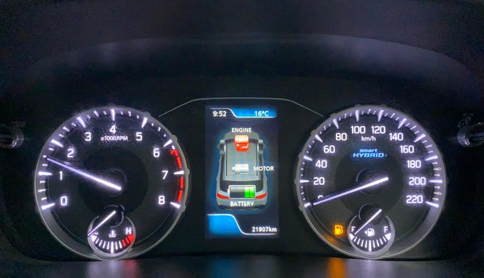 2023 Maruti BREZZA ZXI SMART HYBRID , Petrol, Manual, 21,907 km, Odometer Image