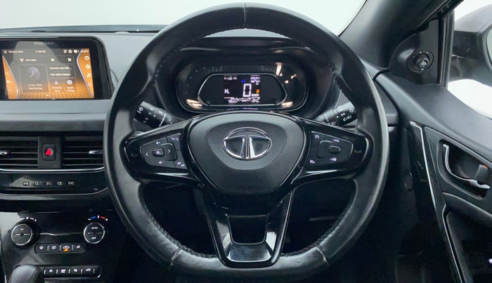 2022 Tata NEXON XZA PLUS (O) PETROL DARK EDITION, Petrol, Automatic, 8,139 km, Steering Wheel Close Up