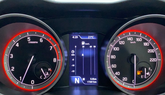 2021 Maruti Swift ZXI PLUS AMT, Petrol, Automatic, 17,640 km, Odometer Image