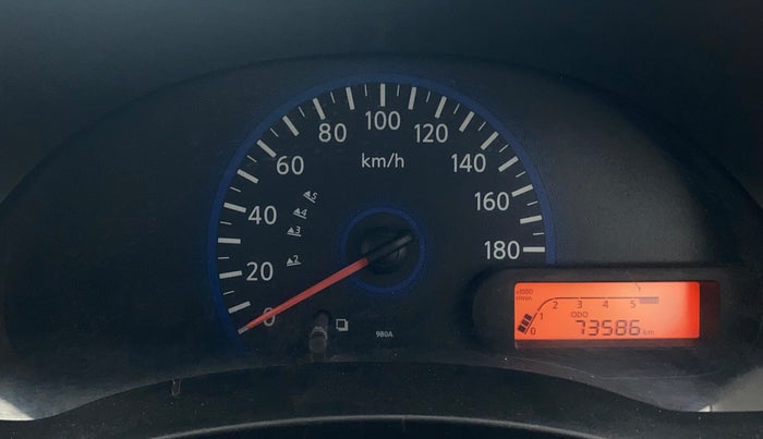 2015 Datsun Go T, Petrol, Manual, 73,582 km, Odometer Image