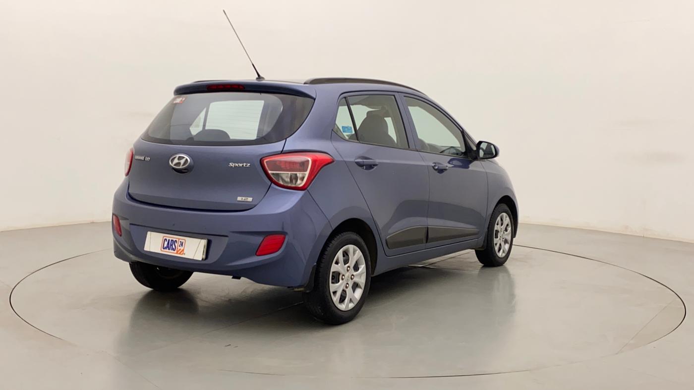 2015 Hyundai Grand i10 SPORTZ 1.2 KAPPA VTVT, Petrol, Manual, 82,073 km, Right Back Diagonal