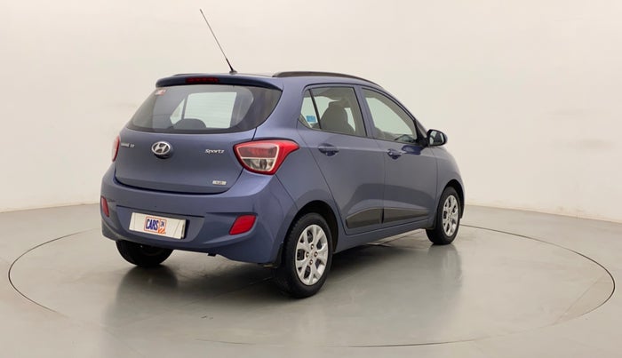 2015 Hyundai Grand i10 SPORTZ 1.2 KAPPA VTVT, Petrol, Manual, 82,073 km, Right Back Diagonal