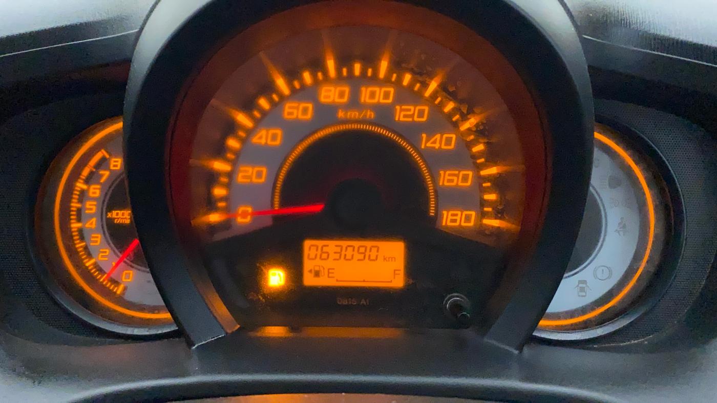 2014 Honda Brio S MT, Petrol, Manual, 63,090 km, Odometer Image