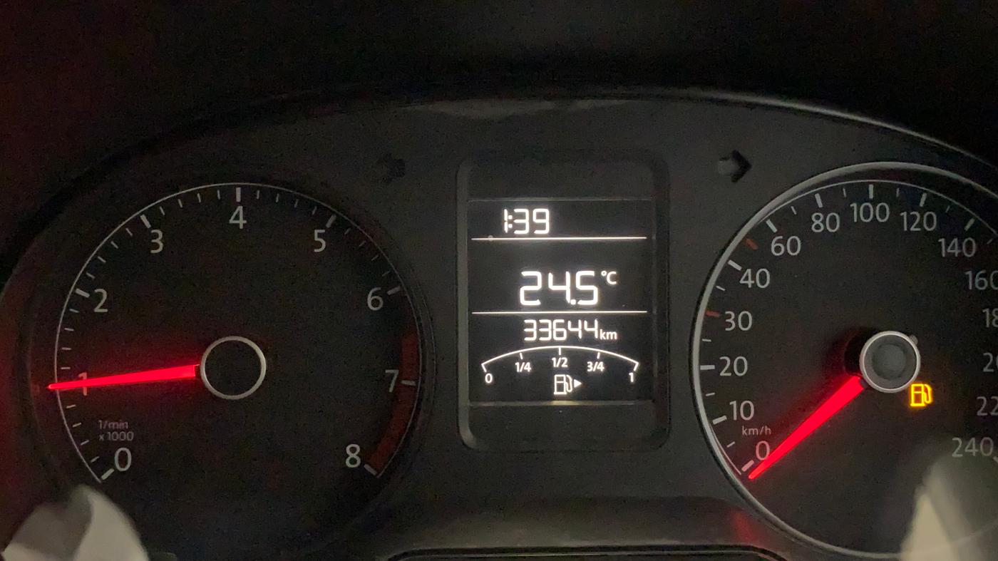2020 Volkswagen Polo TRENDLINE 1.0L, Petrol, Manual, 33,751 km, Odometer Image