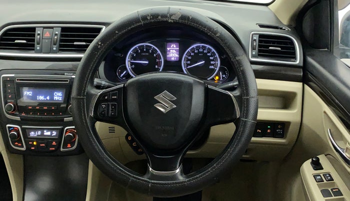 2015 Maruti Ciaz ZXI, Petrol, Manual, 1,16,424 km, Steering Wheel Close Up