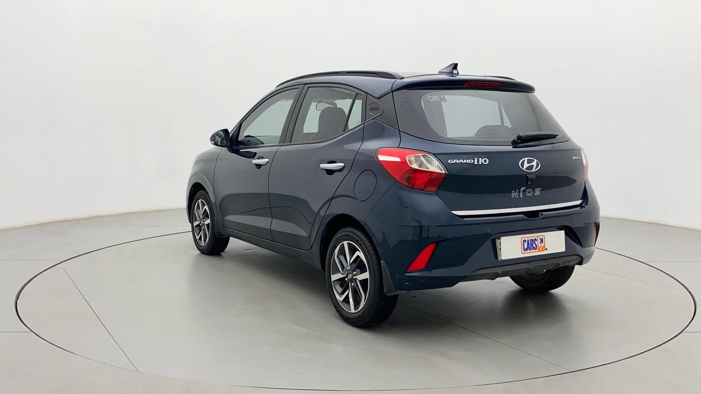 2021 Hyundai GRAND I10 NIOS ASTA AMT 1.2 KAPPA VTVT, Petrol, Automatic, 24,065 km, Left Back Diagonal