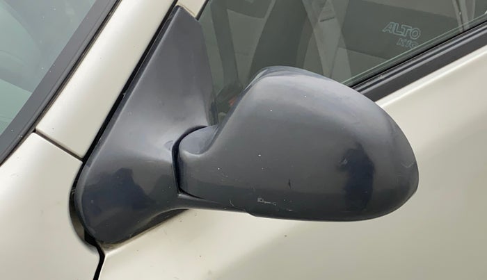 2011 Maruti Alto K10 LXI, Petrol, Manual, 23,584 km, Left rear-view mirror - Cover has minor damage