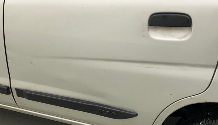 2011 Maruti Alto K10 LXI, Petrol, Manual, 23,584 km, Rear left door - Minor scratches