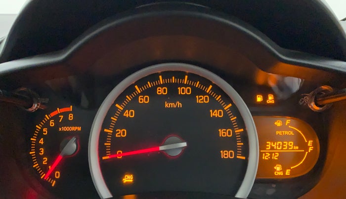 2018 Maruti Celerio VXI CNG D, CNG, Manual, 34,157 km, Odometer Image