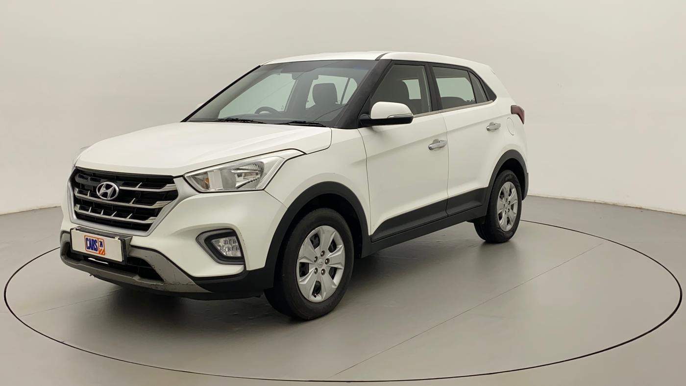 2018 Hyundai Creta E PLUS 1.6 PETROL, Petrol, Manual, 1,03,772 km, Left Front Diagonal