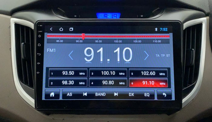 2018 Hyundai Creta E PLUS 1.6 PETROL, Petrol, Manual, 1,03,772 km, Infotainment System