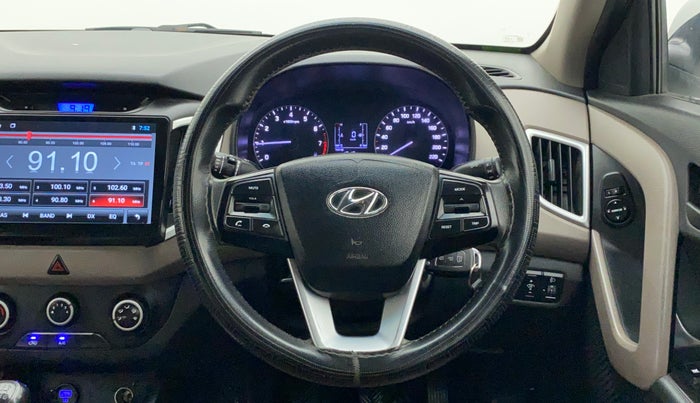2018 Hyundai Creta E PLUS 1.6 PETROL, Petrol, Manual, 1,03,772 km, Steering Wheel Close Up