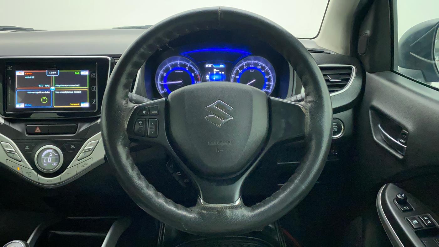 2016 Maruti Baleno ALPHA PETROL 1.2, Petrol, Manual, 81,411 km, Steering Wheel Close Up