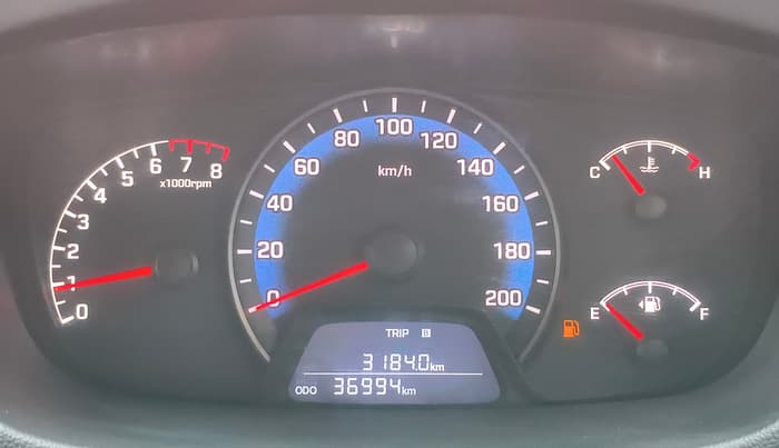 2018 Hyundai Xcent S 1.2, Petrol, Manual, 36,994 km, Odometer Image