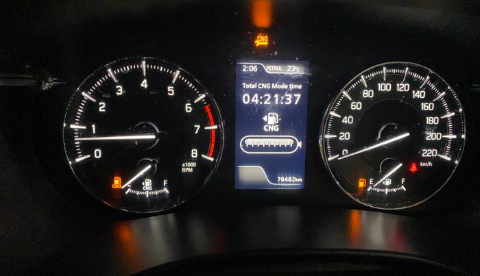 2023 Maruti Baleno  ZETA CNG 1.2L, CNG, Manual, 70,473 km, Odometer Image