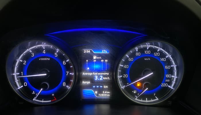 2017 Maruti Baleno ALPHA PETROL 1.2, Petrol, Manual, 72,860 km, Odometer Image