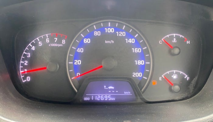 2015 Hyundai Xcent SX 1.2 (O), Petrol, Manual, 1,12,695 km, Odometer Image