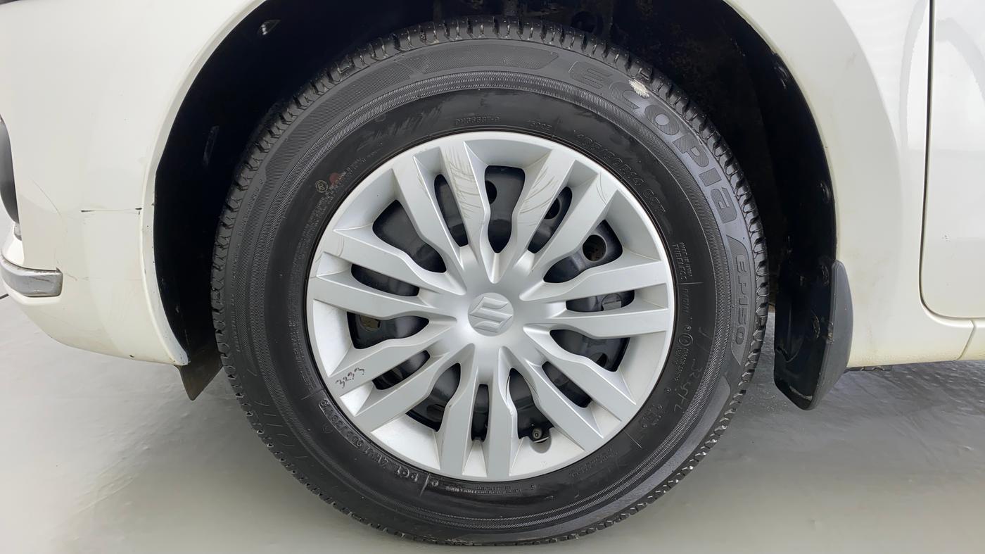 2017 Maruti Dzire VXI AMT, Petrol, Automatic, 13,755 km, Left Front Wheel