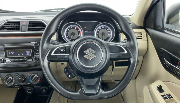 2017 Maruti Dzire VXI AMT, Petrol, Automatic, 13,755 km, Steering Wheel Close Up