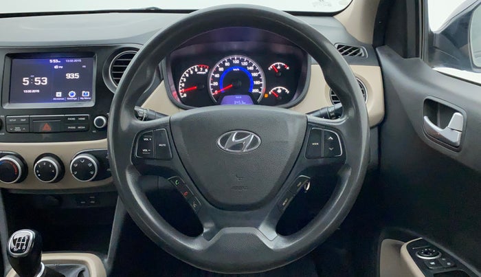2018 Hyundai Grand i10 SPORTZ 1.2 KAPPA VTVT, CNG, Manual, 79,541 km, Steering Wheel Close Up