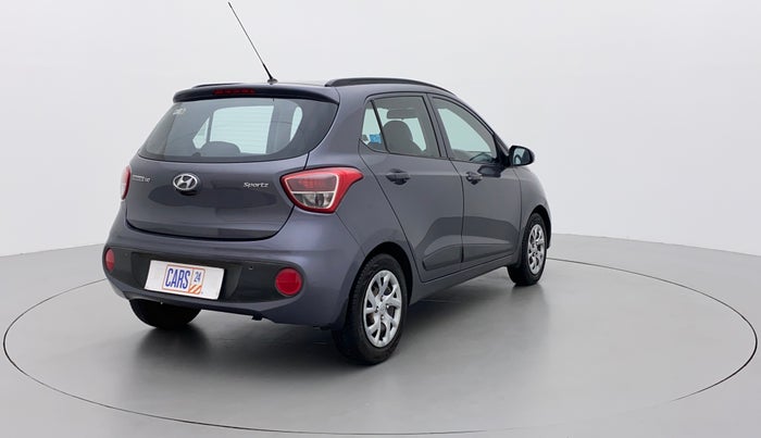 2018 Hyundai Grand i10 SPORTZ 1.2 KAPPA VTVT, CNG, Manual, 79,541 km, Right Back Diagonal