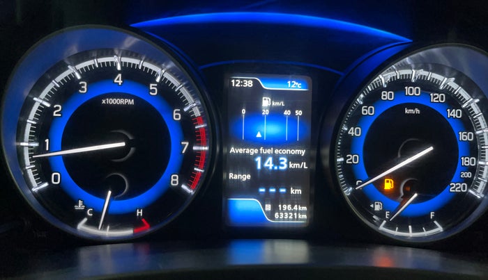2018 Maruti Baleno ALPHA PETROL 1.2, Petrol, Manual, 63,358 km, Odometer Image
