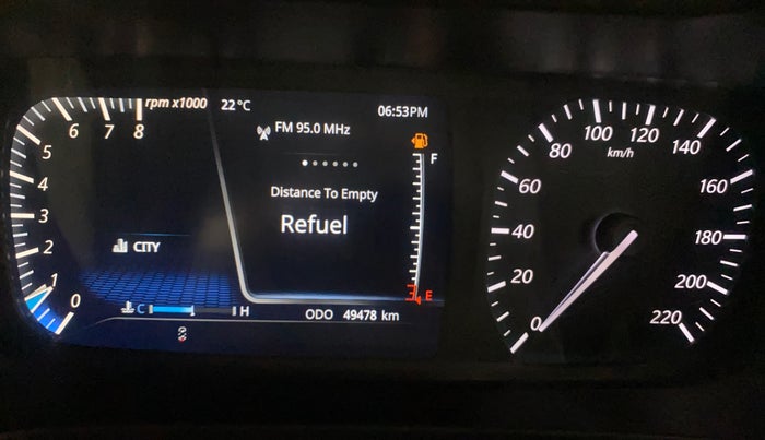 2021 Tata ALTROZ XZ PETROL, Petrol, Manual, 49,467 km, Odometer Image