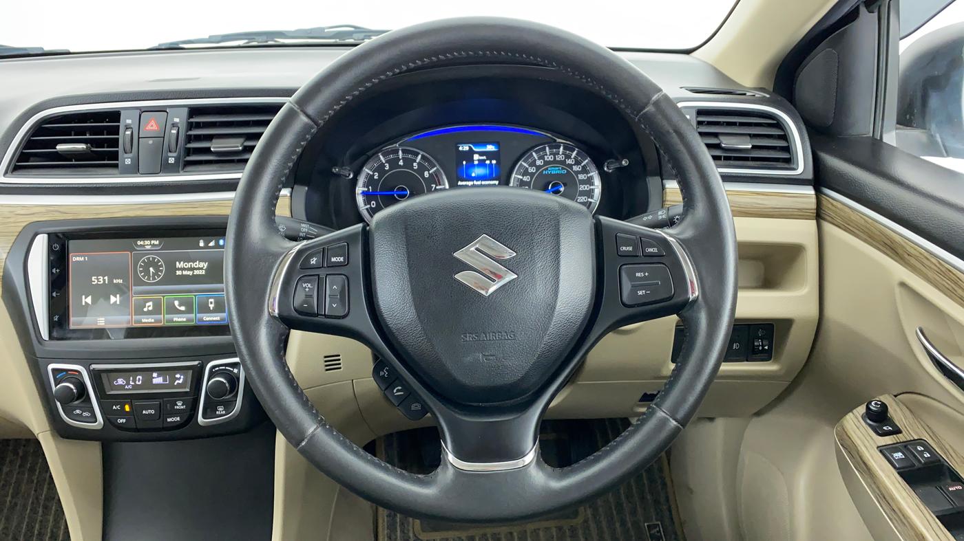 2021 Maruti Ciaz ALPHA 1.5 MT VTVT SHVS, Petrol, Manual, 5,206 km, Steering Wheel Close Up