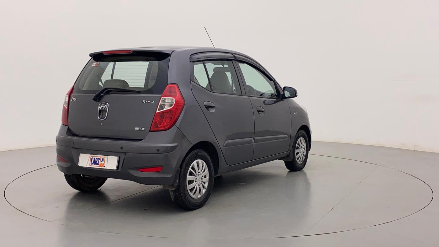 2013 Hyundai i10 SPORTZ 1.2, Petrol, Manual, 78,952 km, Right Back Diagonal