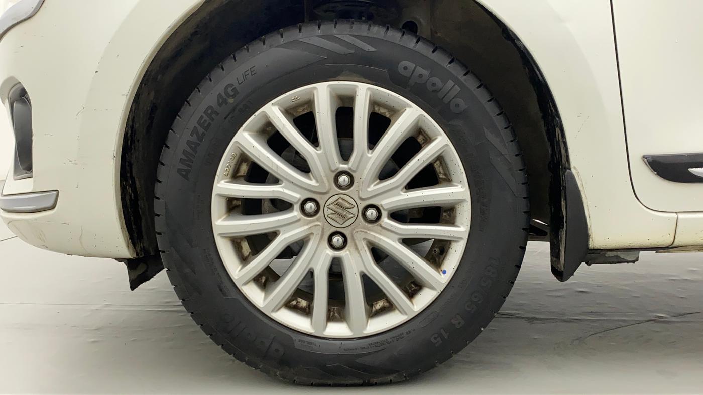 2017 Maruti Dzire ZXI AMT, Petrol, Automatic, 1,04,380 km, Left Front Wheel