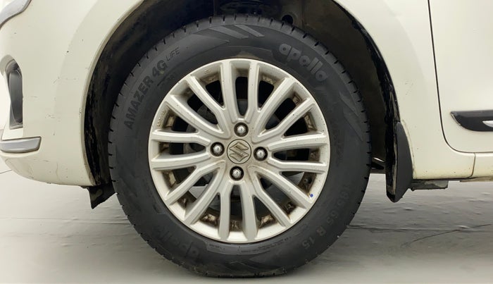 2017 Maruti Dzire ZXI AMT, Petrol, Automatic, 1,04,380 km, Left Front Wheel