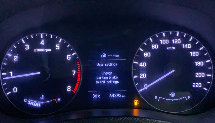 2019 Hyundai Creta SX (O) EXECUTIVE 1.6 PETROL, Petrol, Manual, 64,393 km, Odometer Image