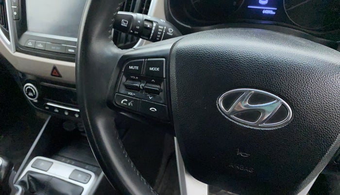 2019 Hyundai Creta SX (O) EXECUTIVE 1.6 PETROL, Petrol, Manual, 64,393 km, Steering wheel - Sound system control not functional