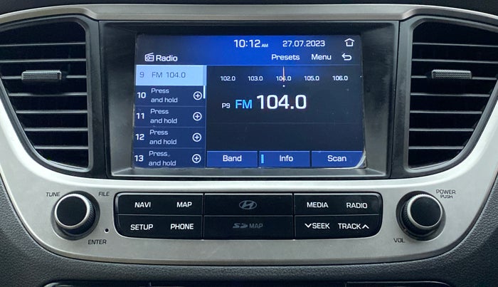 2019 Hyundai Verna 1.6 VTVT SX, CNG, Manual, 82,327 km, Infotainment System